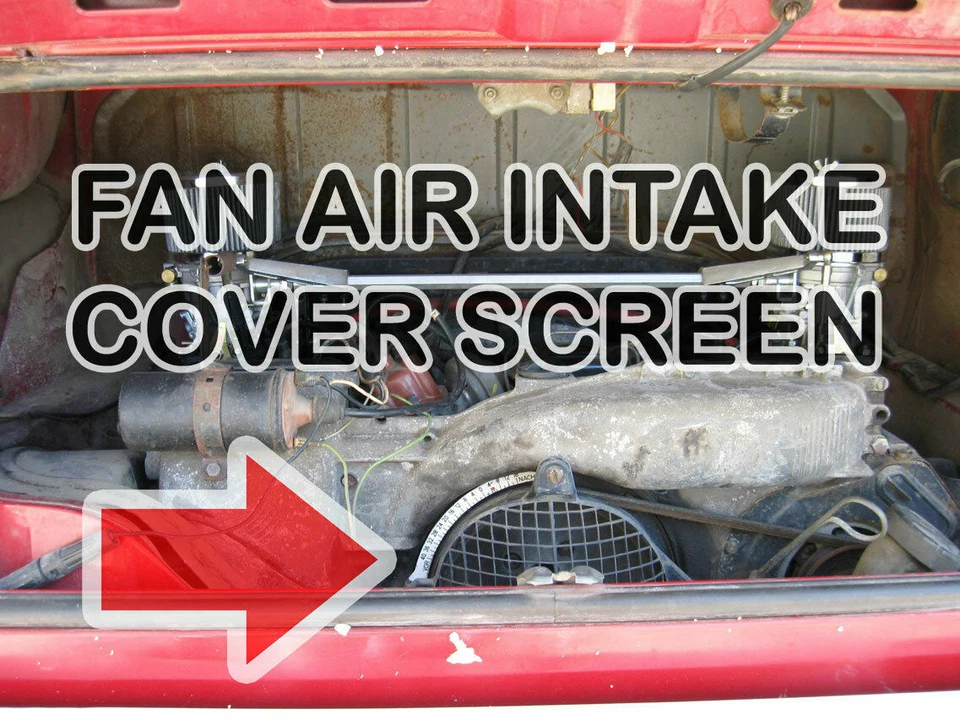 VW BUS 1972-1979 PORSCHE 914 TIPO 4 MOTOR VENTILADOR PANTALLA ADMISIÓN AIRE VANAGON Foto 2 de 3