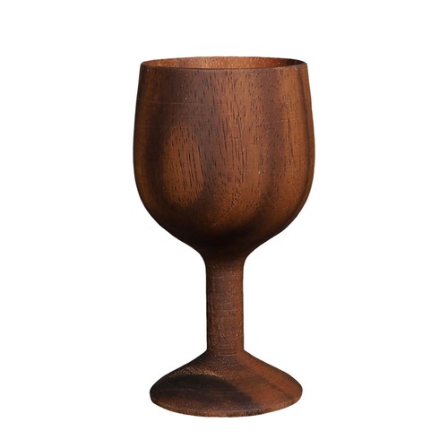 Wooden Goblet Drinking Mug Wooden Whiskey Cup Wooden Beer Mugs Glass - Picture 16 of 17