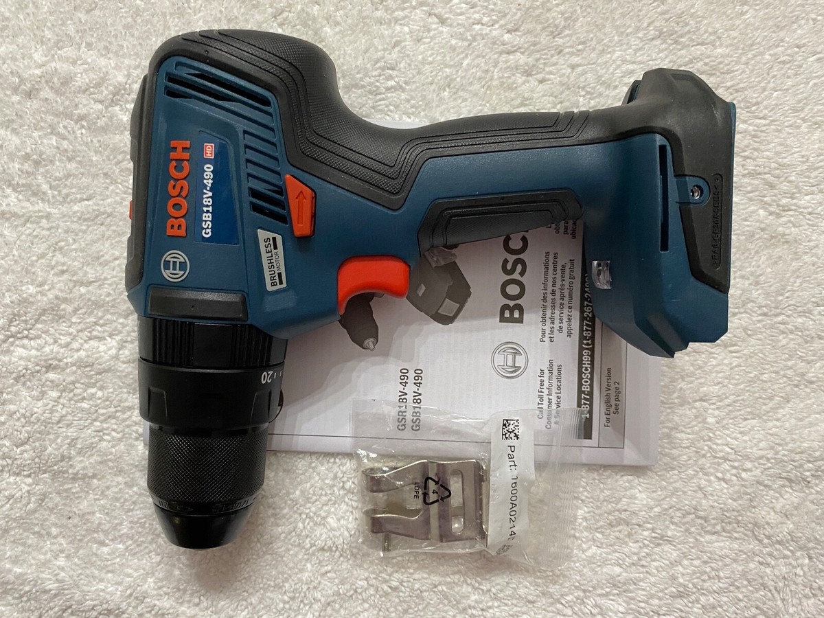 New Bosch GSB18V-490 18V 18 Volt Brushless 1/2