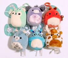 Squishmallows Fantasy Squad Cow Donkey Goat 3.5" Mini Plush Dolls Set of 6 