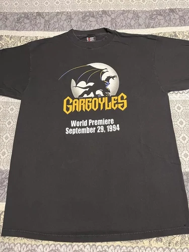 Gargoyles Promo T Shirt XL World Premiere September 29, 1990s vintage concert t-shirt, vintage, size XL, single stitch, B+ condition