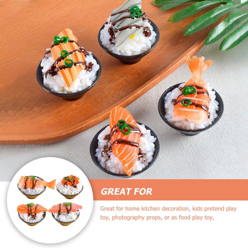 3 Pieces Sushi-Modell Kind Sushi-Foto-Requisiten Probieren - Zdjęcie 2 z 12