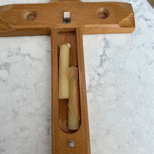 Catholic Religious Travel Crucifix Vintage Sick Call Cross Altar Brass 1970s - 第 6/9 張圖片