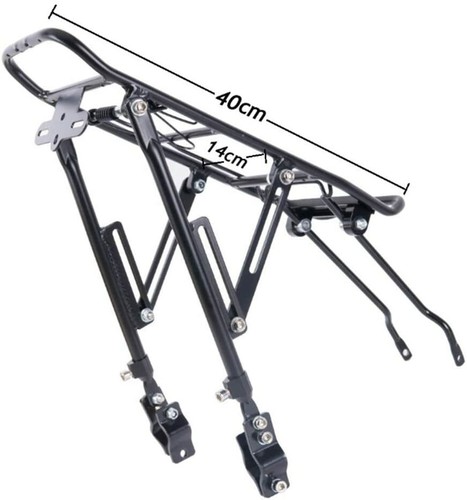 Universal Adjustable Bicycle Back Rear Rack Bike aluminum Luggage Carrier - 第 5/7 張圖片