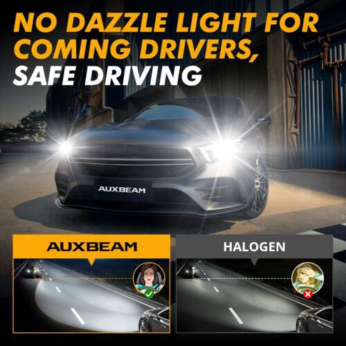 AUXBEAM Canbus 9006 HB4 LED Headlight Bulbs High/Low Beam White 120W 30000LM Q40 - Picture 10 of 12