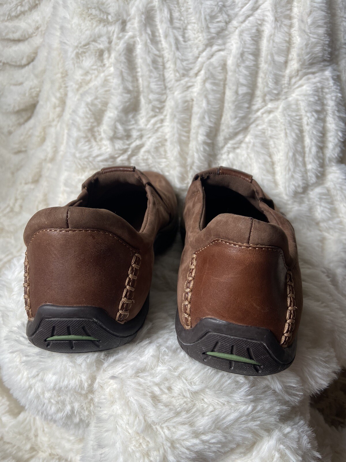 Earth Origins Elsie Women’s 9.5 M Brown Elastic Slip On Leather Comfort