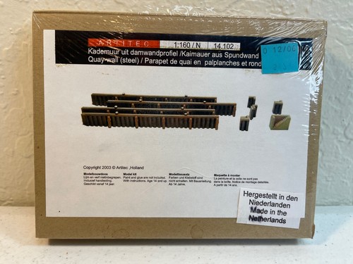 ARTITEC N SCALE STEEL WALL MODEL KIT ITEM 14.102 NEW - Picture 1 of 6