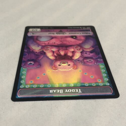 MTG Magic Teddy Bear Token 009/014 Unfinity UNF Creature Light play - Picture 4 of 6