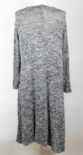 LULAROE SARAH Women's S Black & white knit duster cardigan knee length sweater - Picture 5 of 10