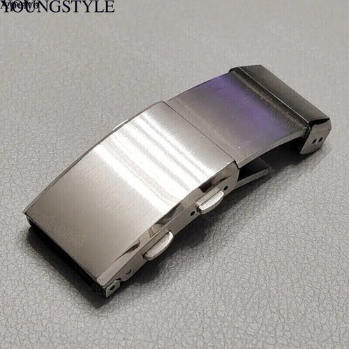 Chiusura Cinturino Orologio Acciaio Inox 316L Regolabile Fibbia Pieghevole 18mm 20mm 22mm - Foto 7 di 17