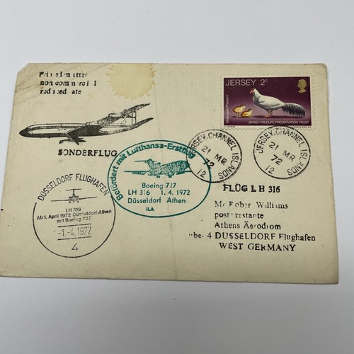 1962 German Luftpost Lufthansa Covers with Lovely Stamps & Postmarks (11) - Picture 12 of 23