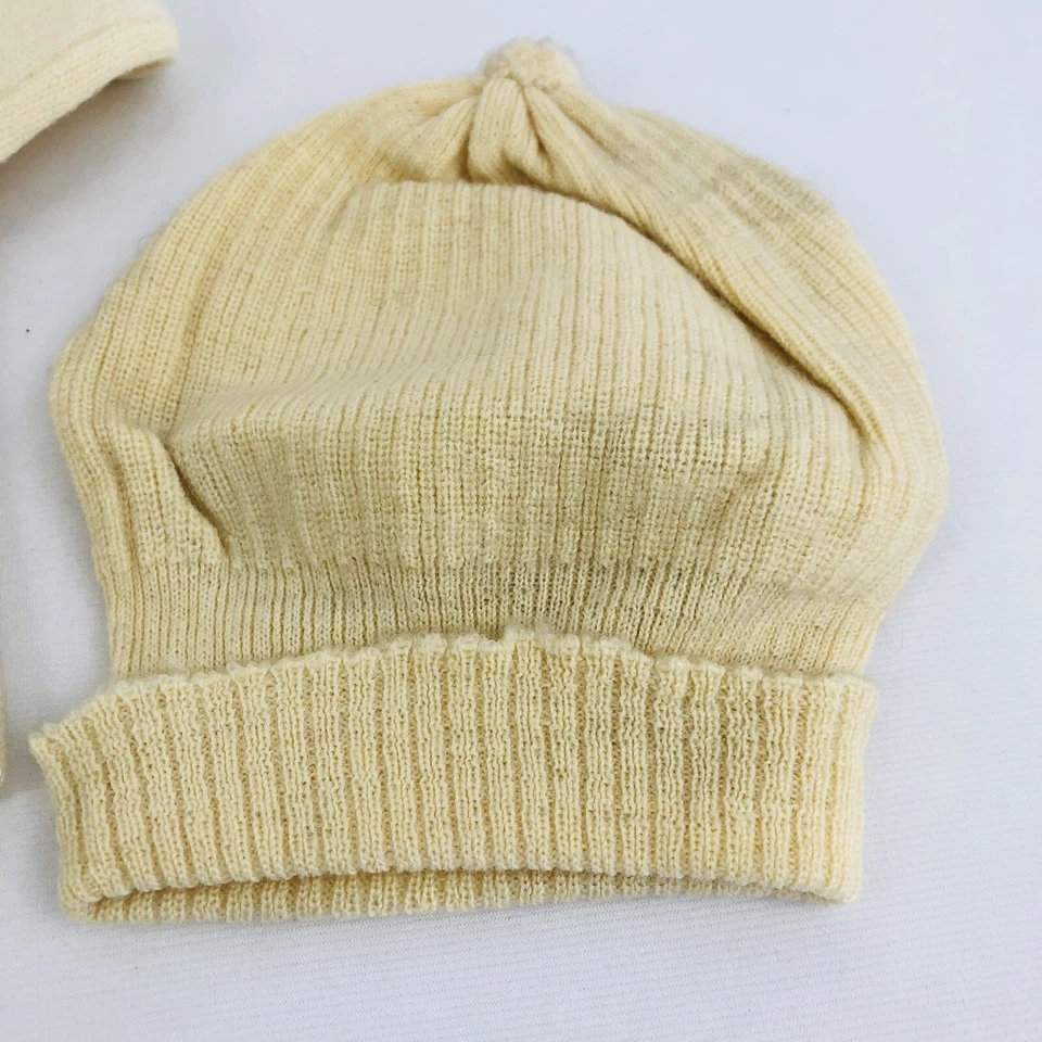 Antiguo mameluco de lino bordado vintage victoriano calcetines hasta la rodilla cárdigan gorra  Foto 4 de 4