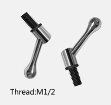 2Pcs Milling Machine Table Lock Vertuical Mill M1/2 Bolt Handle For Bridgeport