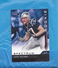 NATE SOLDER 2011 ABSOLUTE BLACK SPECTRUM ROOKIE CARD PATRIOTS #25/25