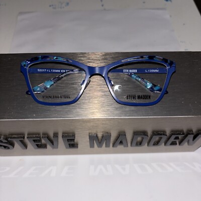 STEVE MADDEN NAVY 52/17/135 EYEGLASSES FRAMES ONLY BRAND NEW!!!