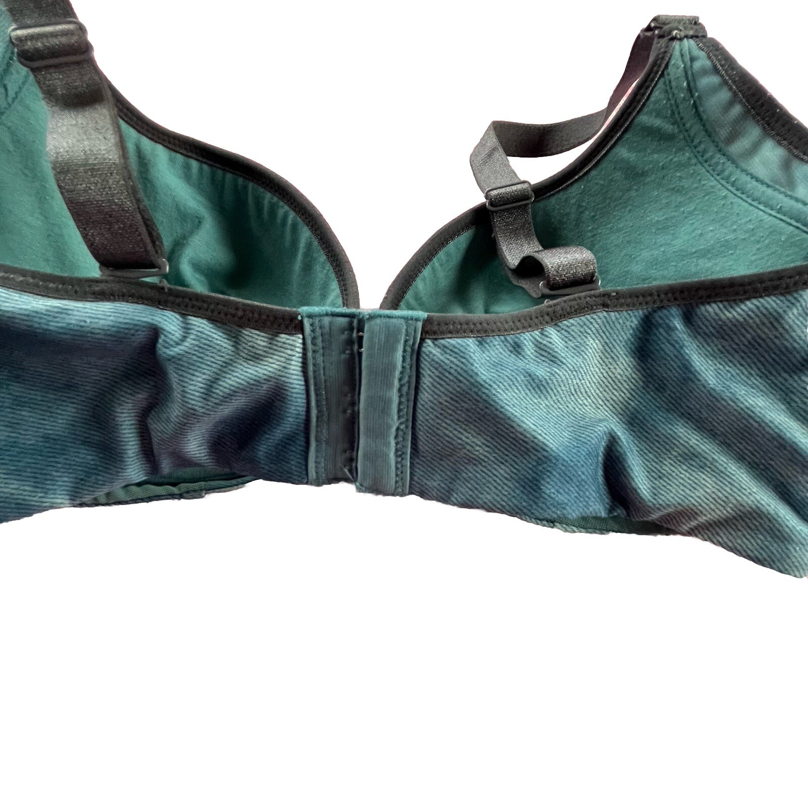 Wacoal Bra Unique Denim Style Fabric Blue Green C… - image 12