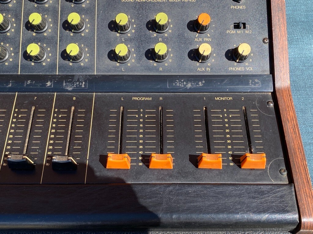 Vintage Yamaha PM-430 8 Channel Analog Console Mixer in Suitcase
