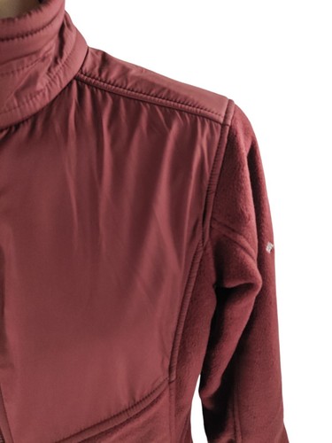 Columbia Interchange Jacket Women's Size L Maroon Fleece Performance Full Zip - Picture 2 of 9