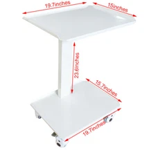 Dental Equipment Mobile Steel Cart Portable Assemable Double Layer Medical Cart