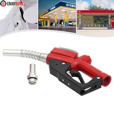 AC-15A 1 Inch Automatic Gasoline Pump Fuel Hose Nozzle for adding fuel oil, Red