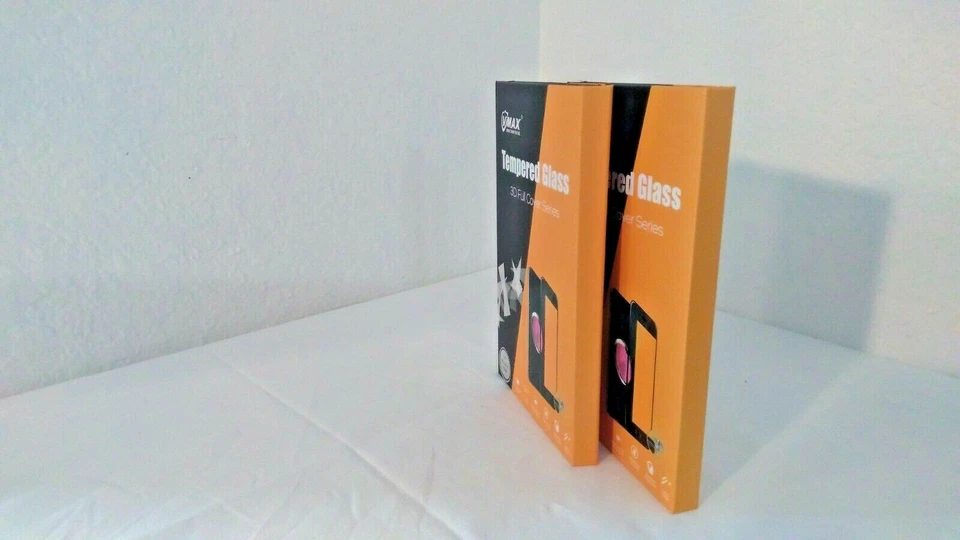 Protector de pantalla 3D de vidrio templado resistente a arañazos para iPhone X de Vmax - Paquete de 2 Foto 3 de 4