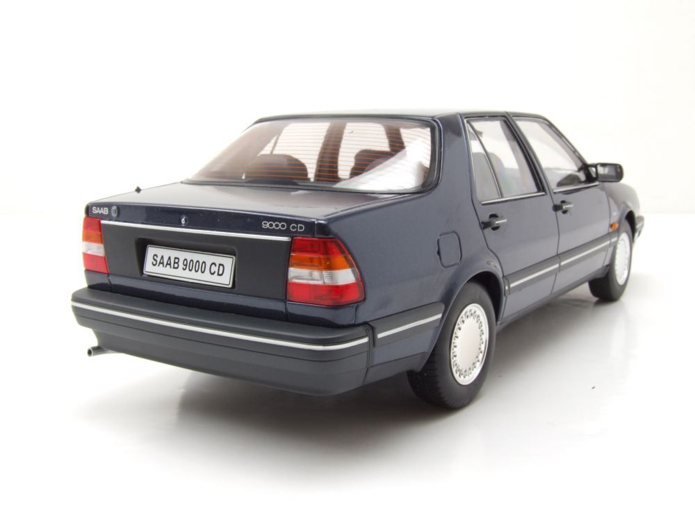 Saab 9000 CD Turbo 1990 Blu Scuro Modellino Auto 1:18