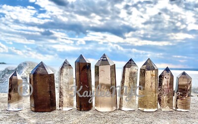 Wholesale Lot 1 Lb Natural Smoky Quartz Obelisk Tower Point Crystal Energy