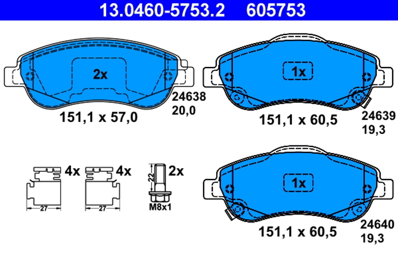 Plaquettes de frein pour Honda CR-V 2 3 4 plaquettes de frein arrière auto de rechange 01-