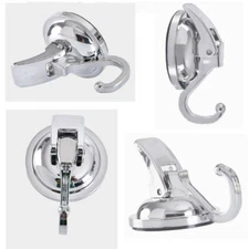 2Pcs Window Bathroom Kitchen Heavy Duty Suction Cup TPU Hanger Suckers Hooks