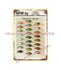ideas for the bedroom 1985 Hawg Boss Fishing Lures Catalog metal tin sign