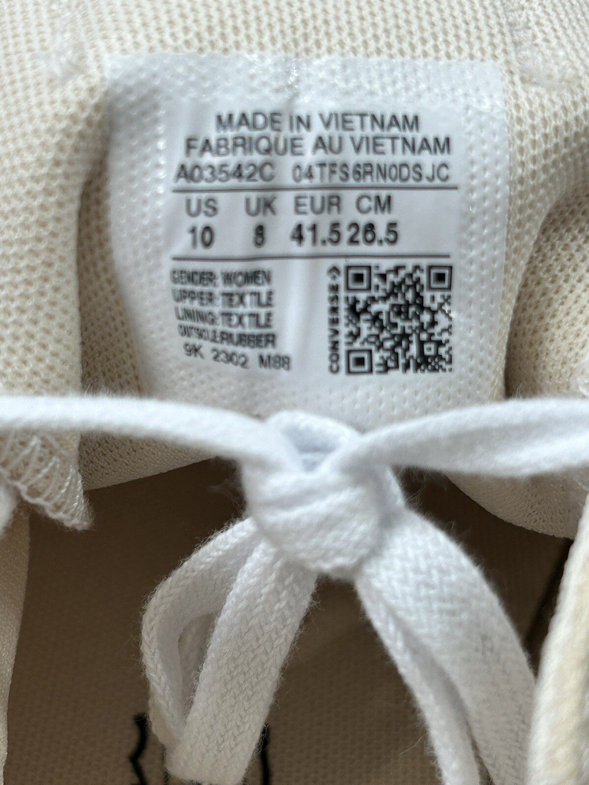 Converse CTAS Lift Ox Oat Milk White Black Shoes thumbnail 9