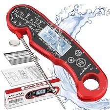 Digital Meat Thermometer Waterproof Instant Read for Grilling BBQ  Kitchen NEW