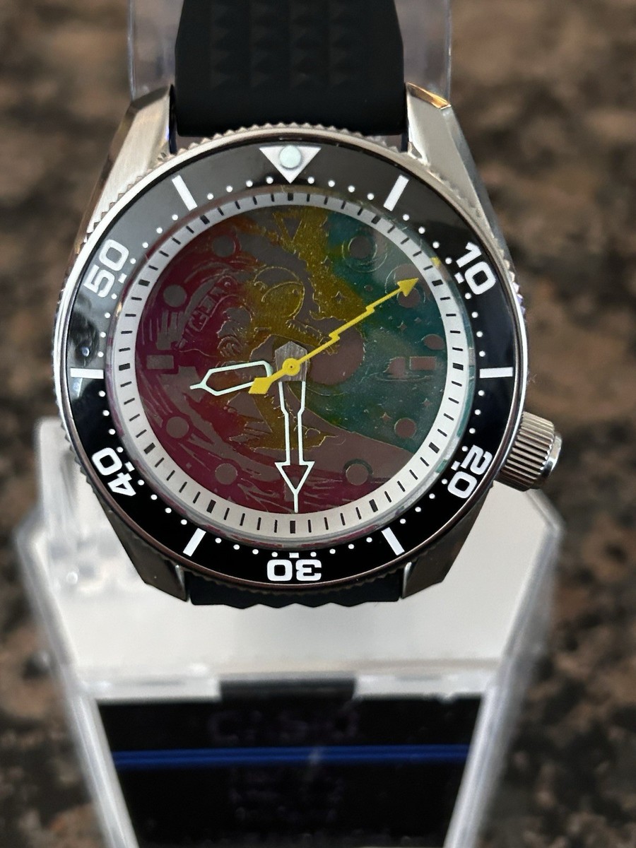 WAKEUSAMODS Space Surfer Dude 42M Custom Mod NH35 Sapphire Crystal