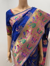 Paithani Silk Saree with Ready to wear Blouse - New