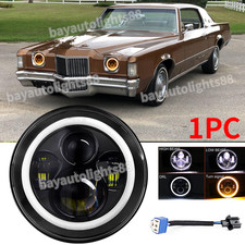 Fit Pontiac Grand Prix 1971 1972 1973 1974 1975 1pc 7 Inch Round Led Headlight