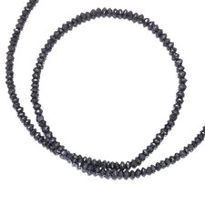 Black Diamond 30.3ct Necklace 18K 750 White Gold