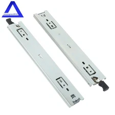 1 Pair With Lock Heavy Duty Drawer Slides 12 Inch 150 Lbs Extension Rails Rail