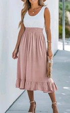 NWT Cupshe Women'sSerene Sky Maxi Fusion Dress Size Extra Large