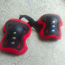 Bosoner Elbow Pads Protective Gear Pair Red/Black Size M