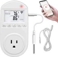 New Generation!  Smart Wifi Heating Cooling Temperature Controlled Outlet, Compa