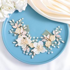 Flower Headband Wedding Crystal Hair Vine Leaf Wedding Hair Accessories for