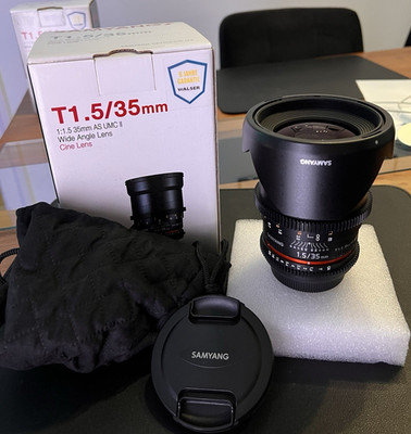 Samyang T1.5/35mm AS UMC II Cine Weitwinkel Objektiv Canon EF manuell