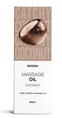 Satisfyer Massageöl Coconut 250 ml intensiv pflegendes Körperöl mit Kokosduft