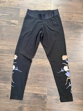 Adidas Primegreen Floral Graphic Leggings Black Women s Sz Medium