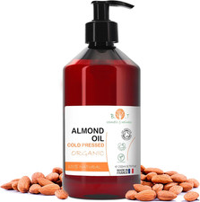 Huile Amande Douce Bio, Pressée À Froid, Pure. Huile De Massage Professionel, Hu