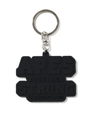A Bathing Ape BAPE Apes Together Strong Keychain BLACK NEW in BAG