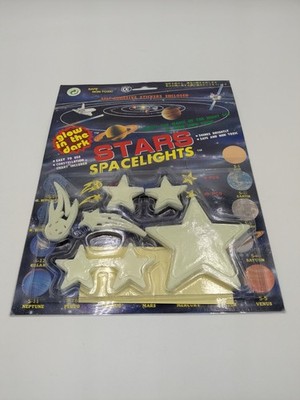 Stars Spacelights Glow In The Dark set! ''Star Glow Night Sky'', 1994 Vintage NIP!