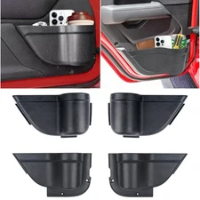 4PCS Front and Rear Door Storage Pockets for Jeep Wrangler JK Accessories 201...