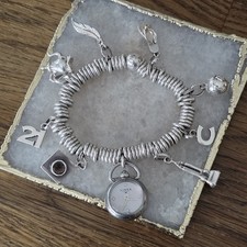 Links of London Charm Sweetie Stirling Silver 925 Bracelet with 9 Charms