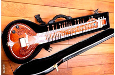 SITAR ELEKTRYCZNY Z NIETŁUKĄCYM SIĘ WŁÓKNEM ETUI + DARMOWA WYSYŁKA